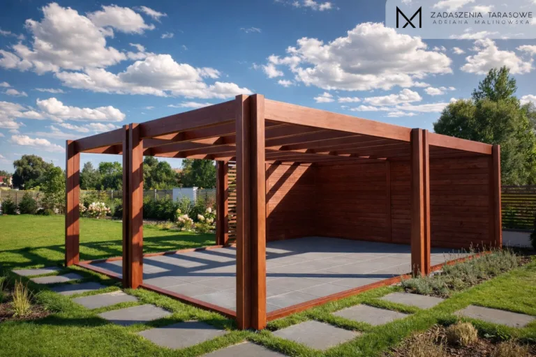 altana drewniana typ pergola