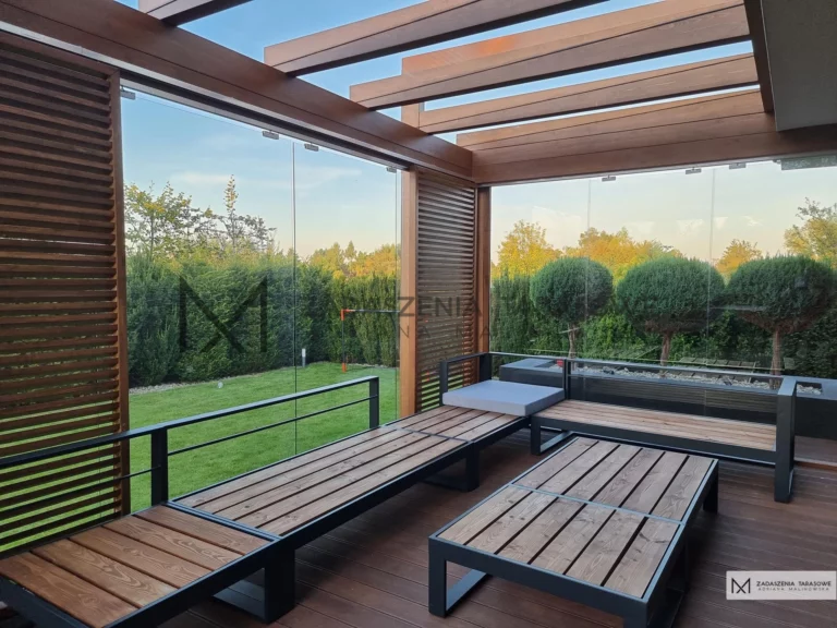 aranżacja zadaszenia tarasu