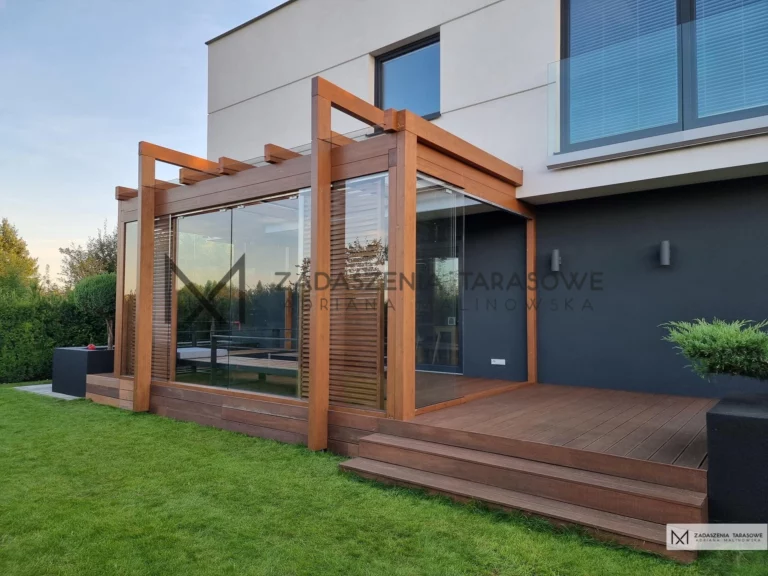 zadaszenia tarasów pergola z tarasem