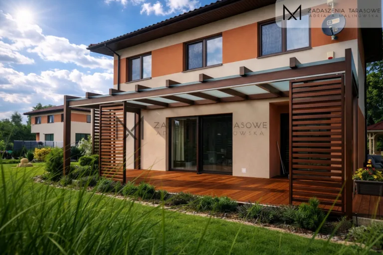 zadaszenie na taras ze szklanym dachem