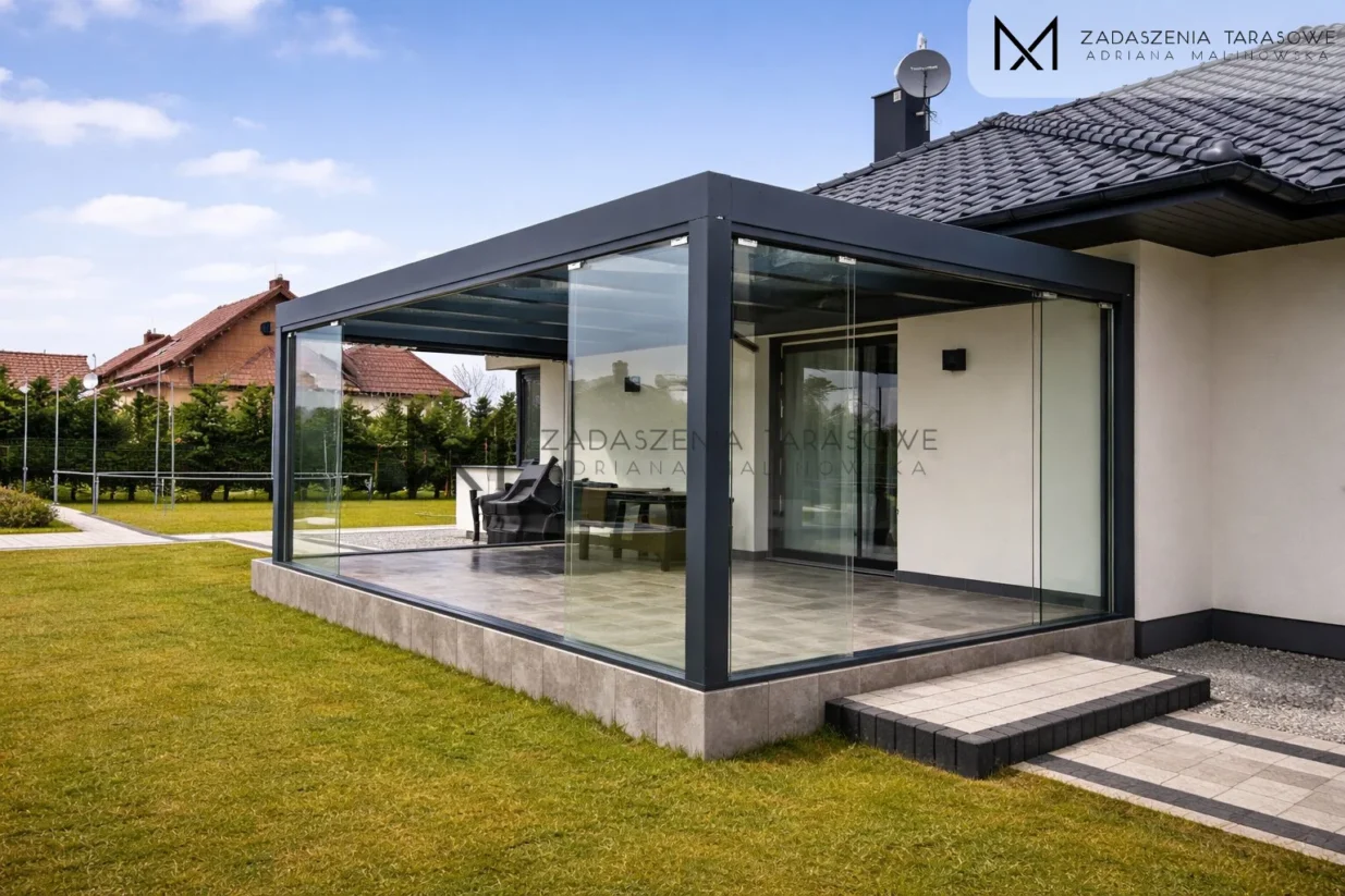 Zadaszenie antracytowe