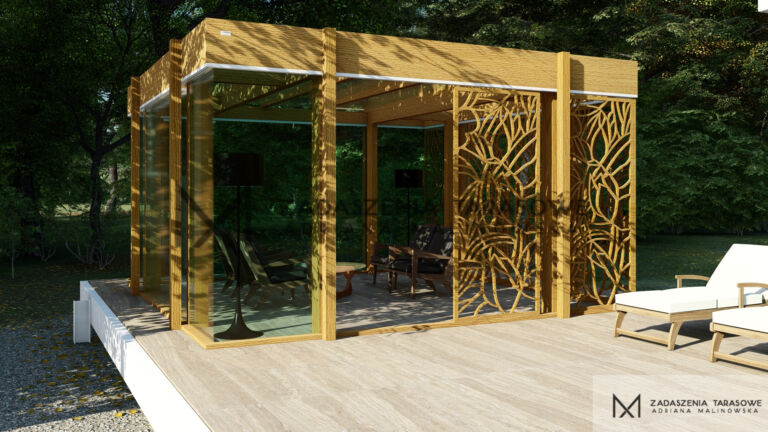Nowoczesna altana blog