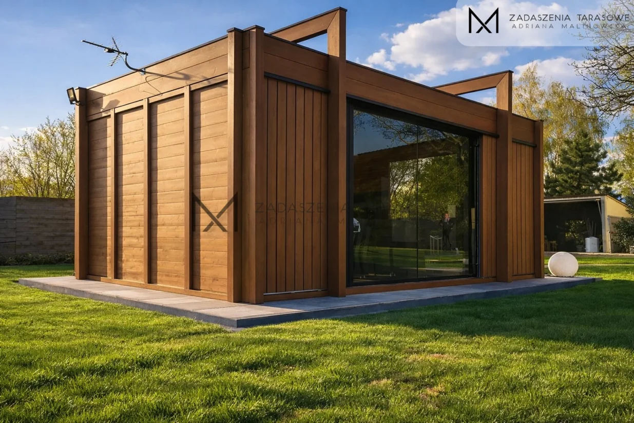 nowoczesna altana przy domu