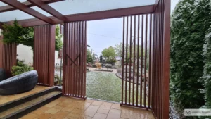 pionowe lamele do altany