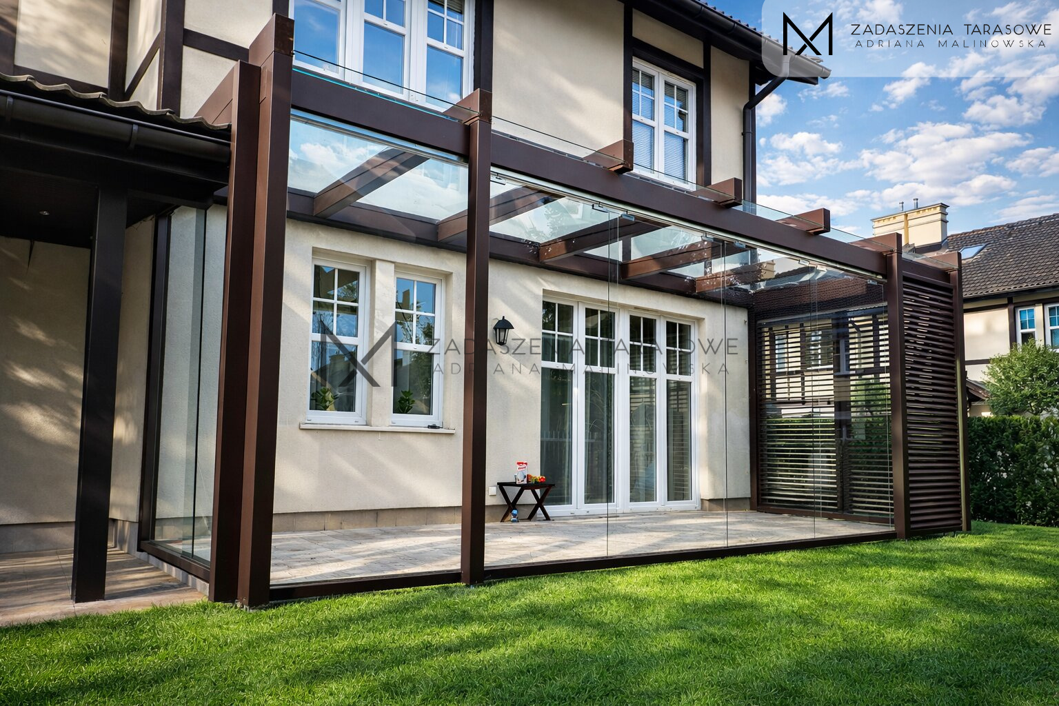 tarasowe zadaszenie nowoczene