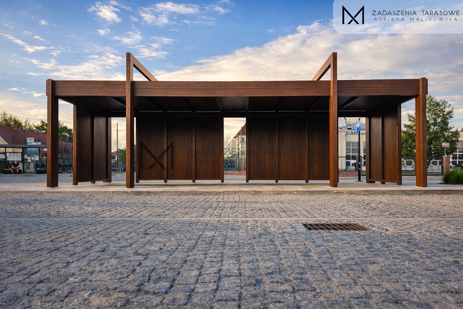 nowoczesna altana handlowa