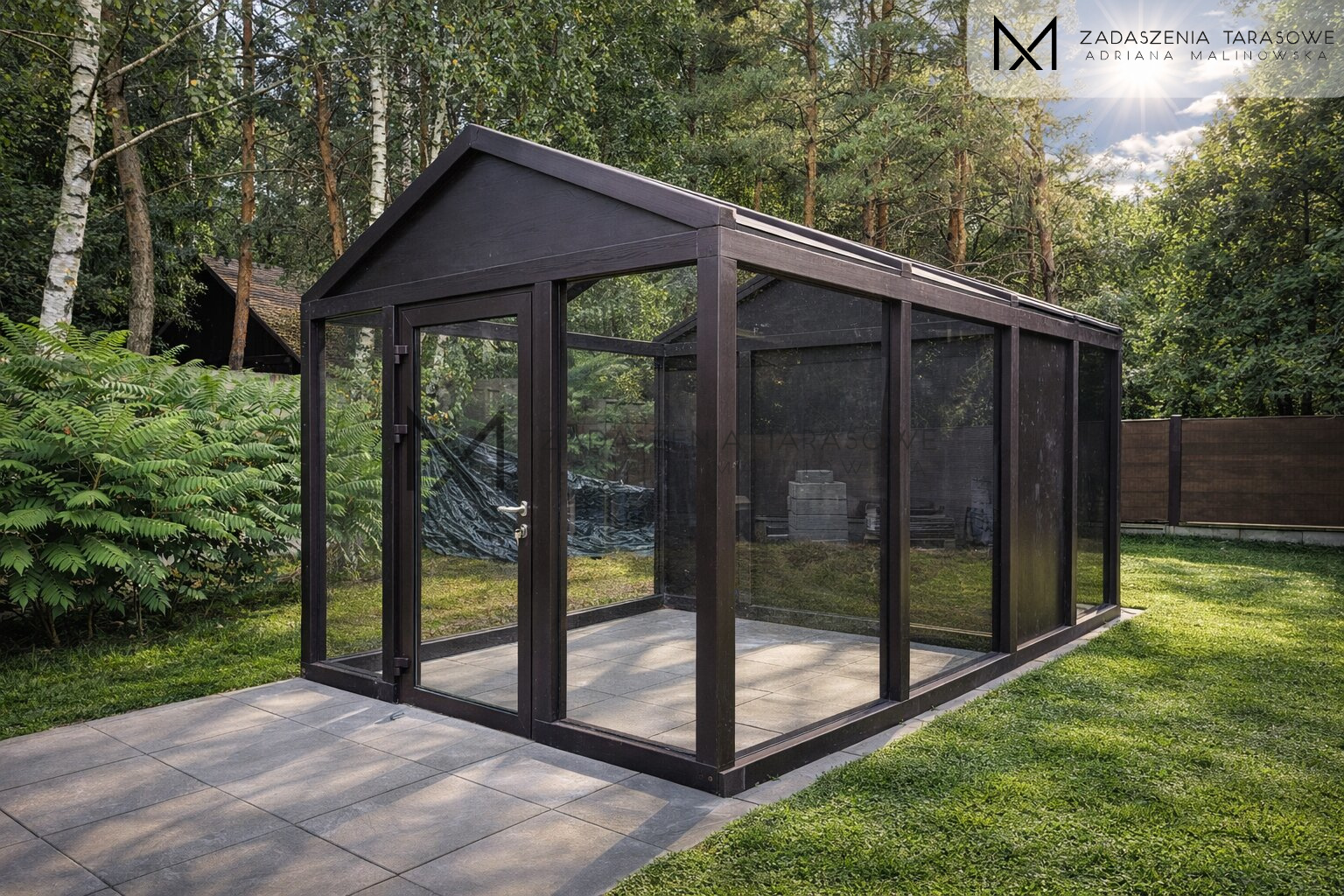 Mini szklarnia front