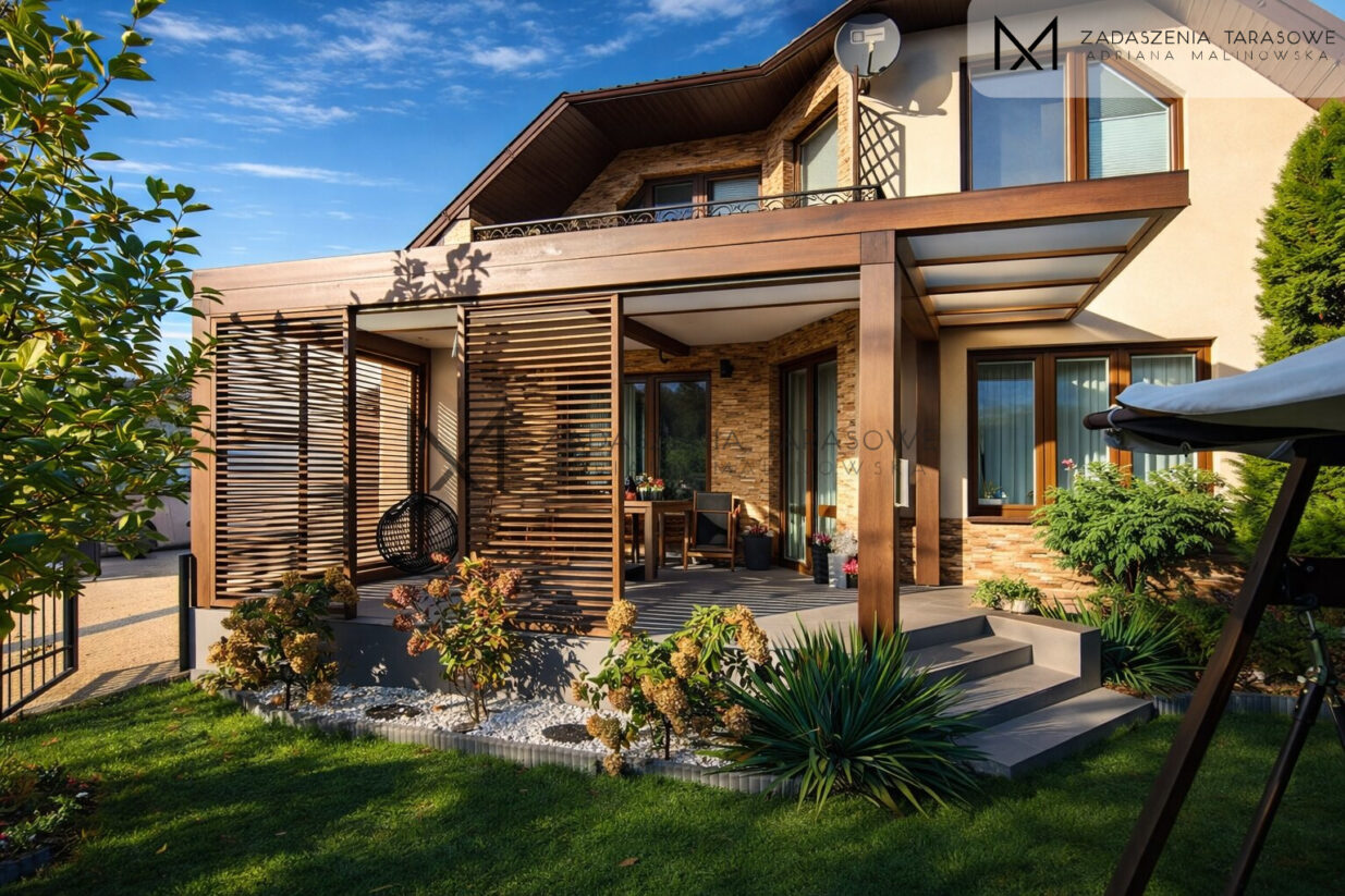 niestandardowa pergola
