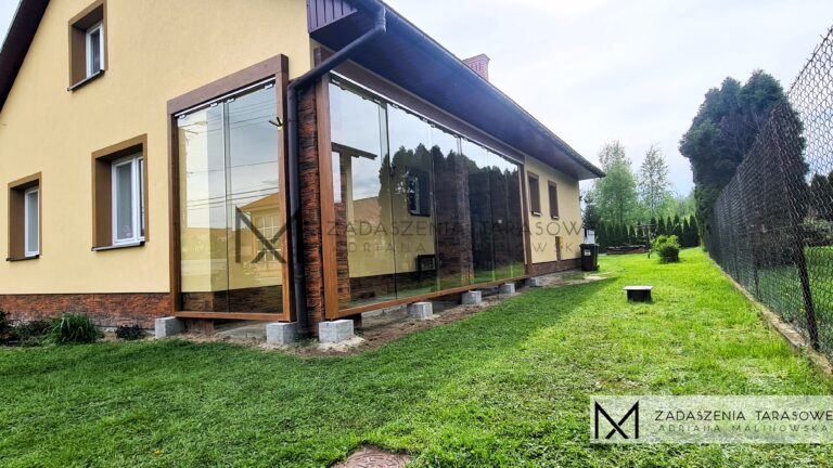 osłona tarasu szkłem