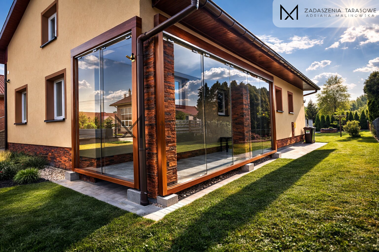 zabudowa ścian szkłem