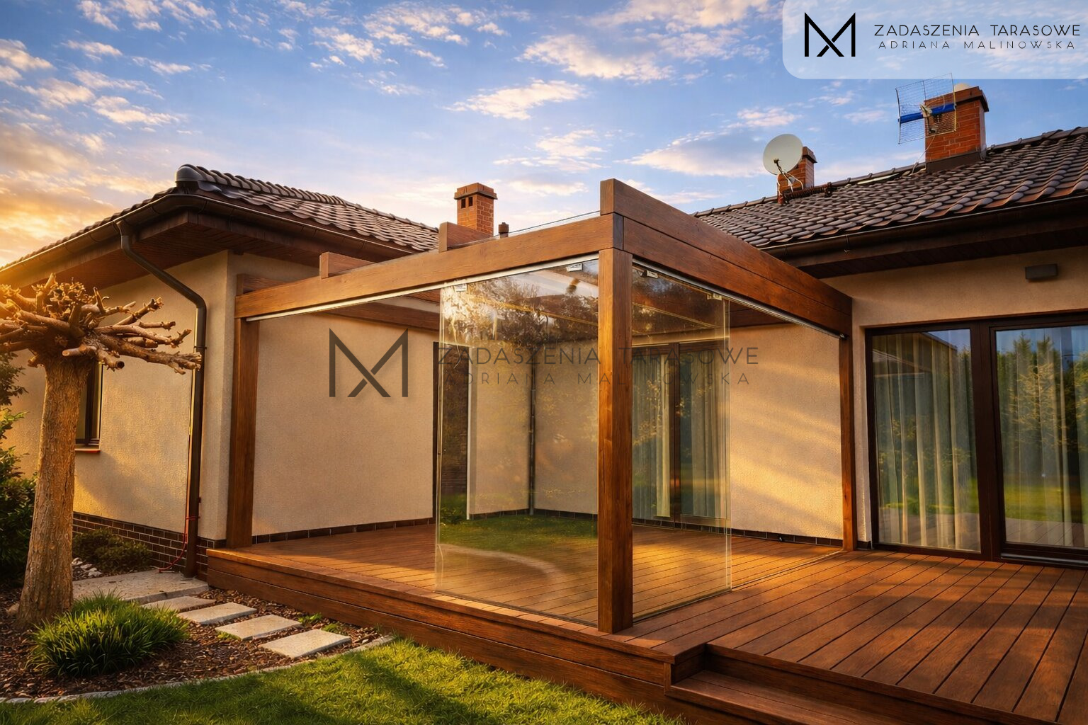 Montaż zadaszenia na tarasie