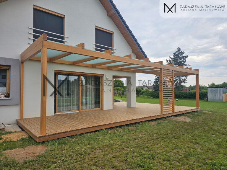 Zadaszenie narożne z tarasem Wrocław