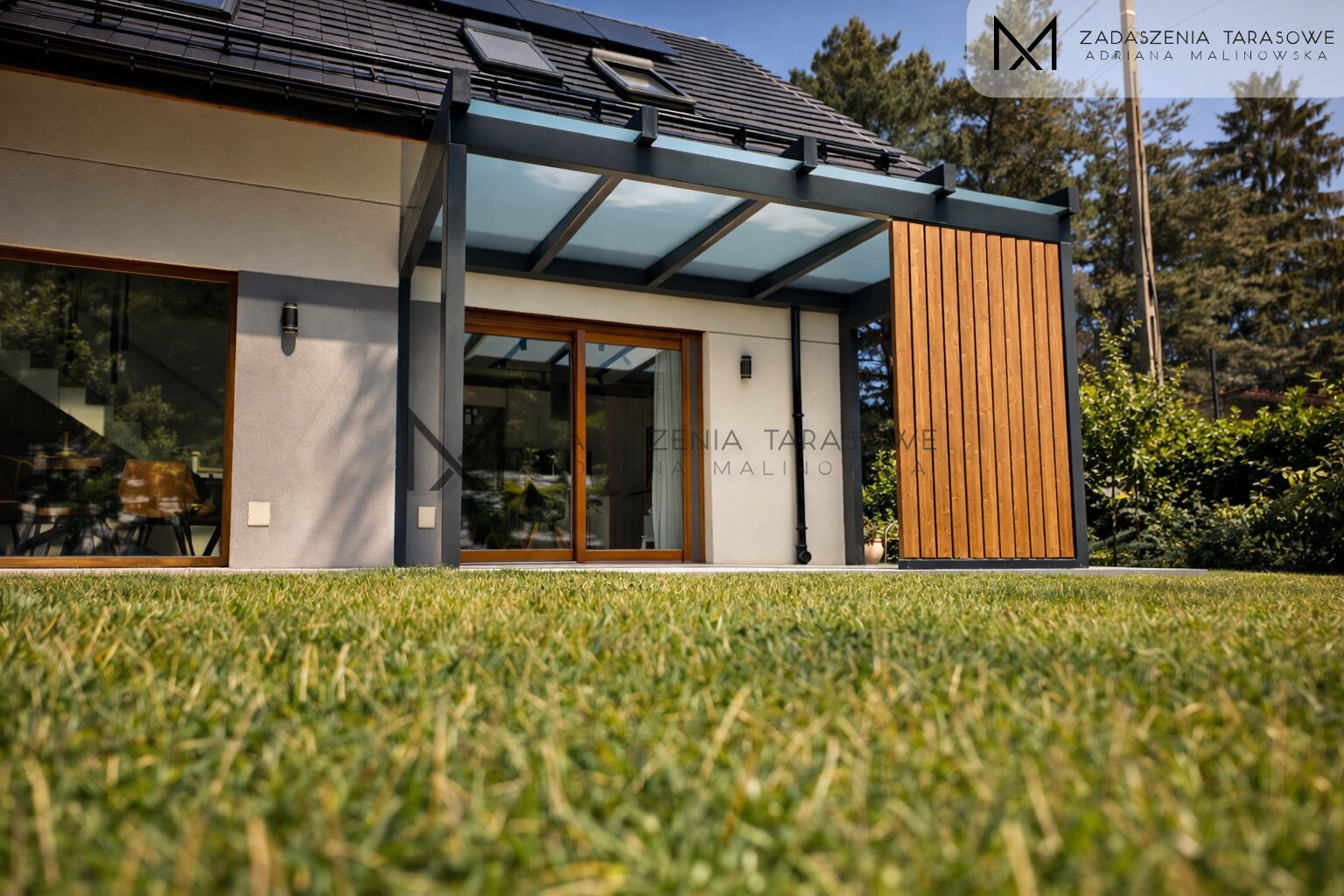 zadaszenie z lamelami małopolska drewniane